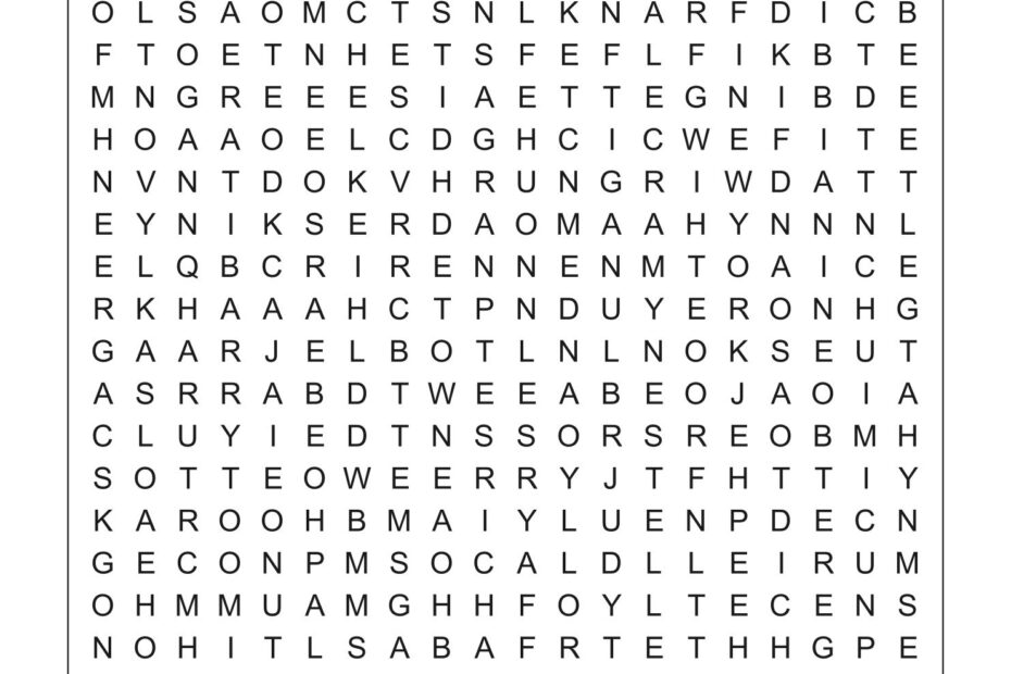 10 Best Extremely Hard Word Search Printables Printablee Printable