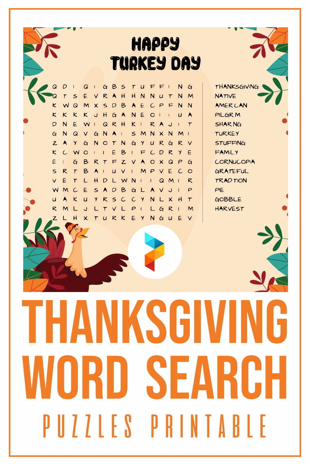 10 Best Thanksgiving Word Search Puzzles Printable PDF For Free At 