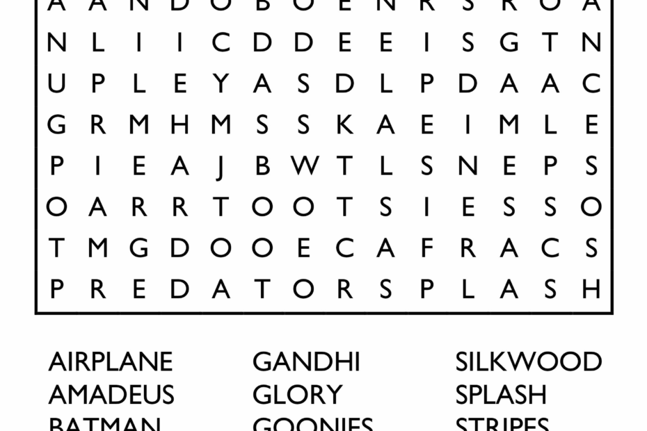 10 Free Printable Word Search Puzzles Printable Templates Online By