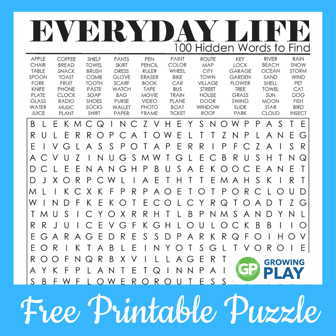 100 Word Word Search Puzzles Printable Word Search Maker