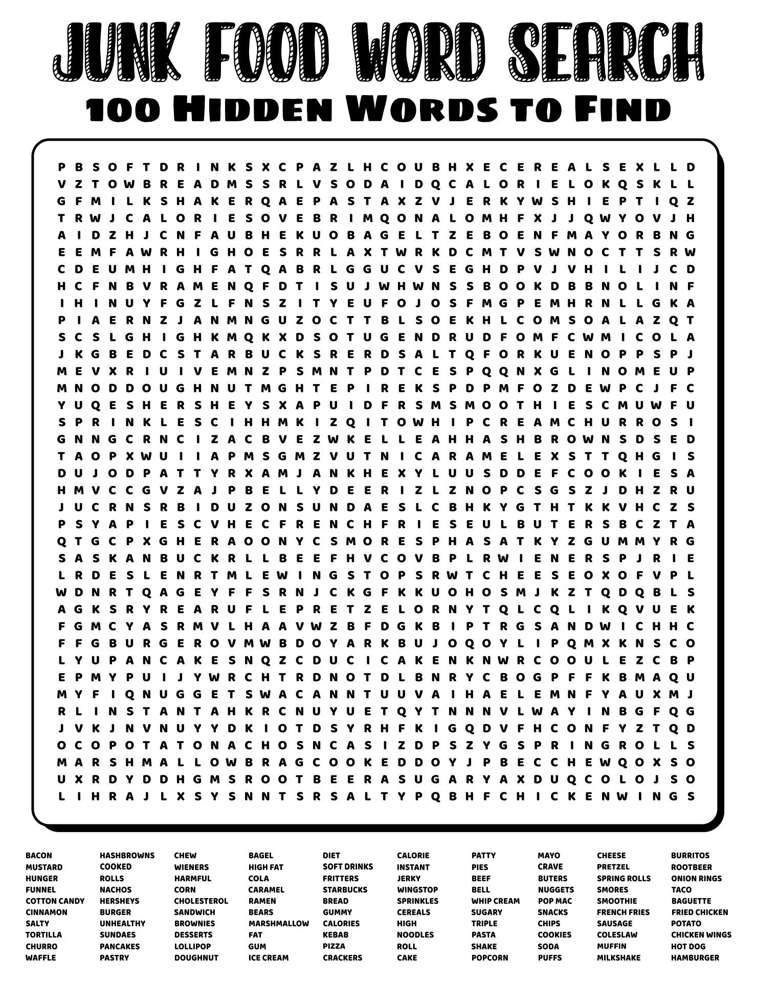 100 Word Word Searches 20 Free PDF Printables Printablee Free 