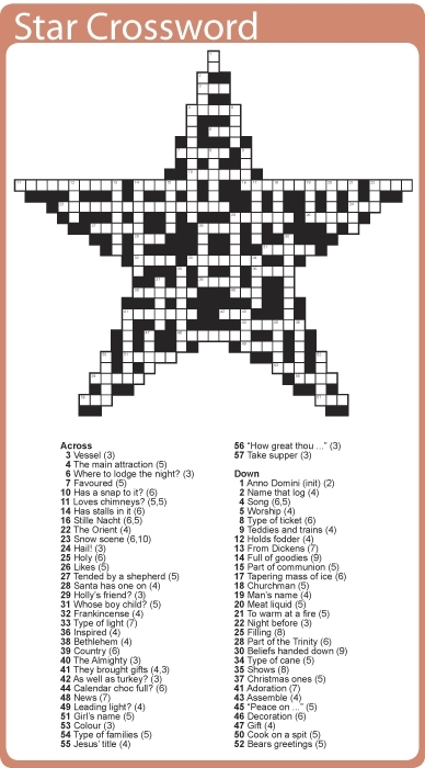 17 Fun Printable Christmas Crossword Puzzles Kitty Baby Love