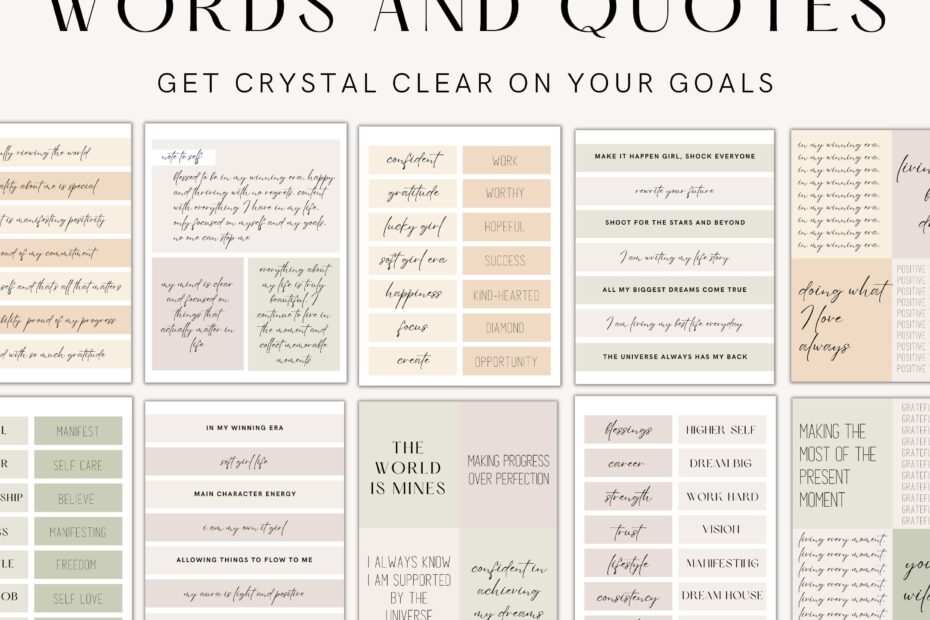 2025 Vision Board Words Vision Board Kit Vision Board Printables
