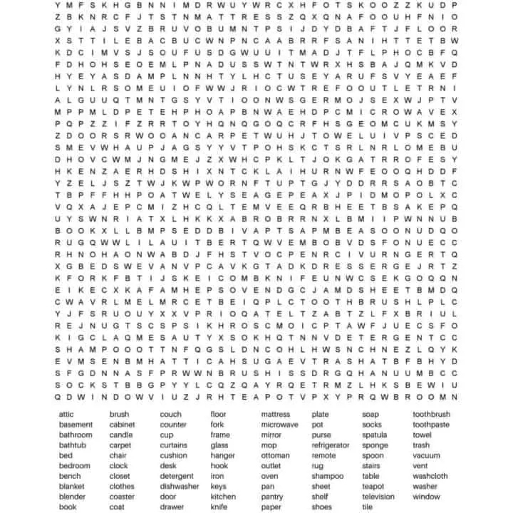 25 FREE Printable Word Searches Printable Word Search