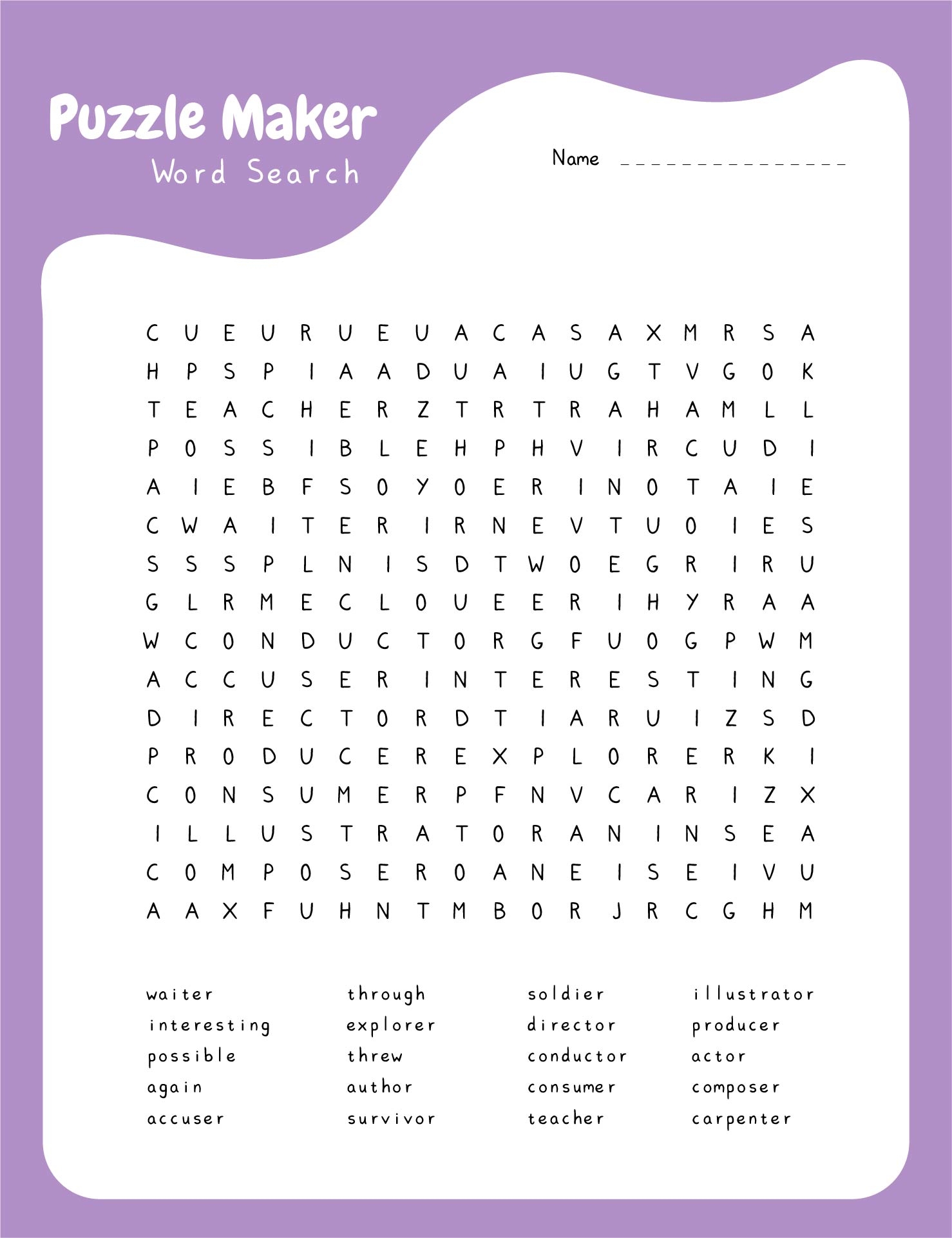 4 Best Images Of Create Word Search Puzzles Printable Free Printable 