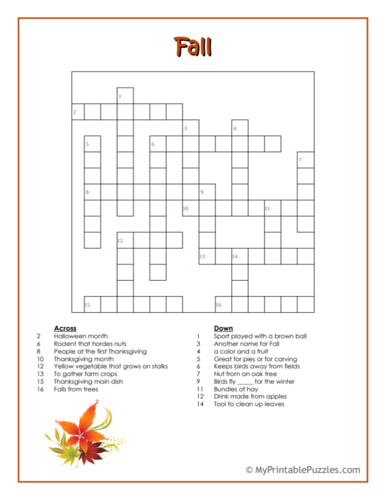 7 Online Printable Crossword Puzzle Printable Form Templates And Letter