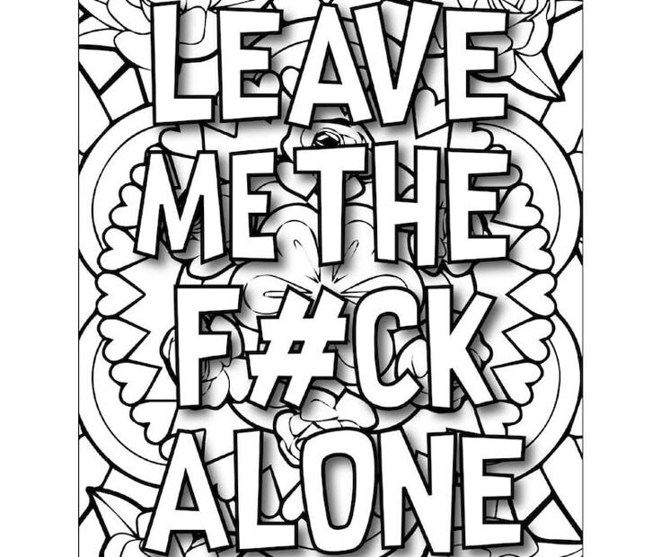 80 Printable Digital Cuss Word Coloring Pages Profanity Swear Words