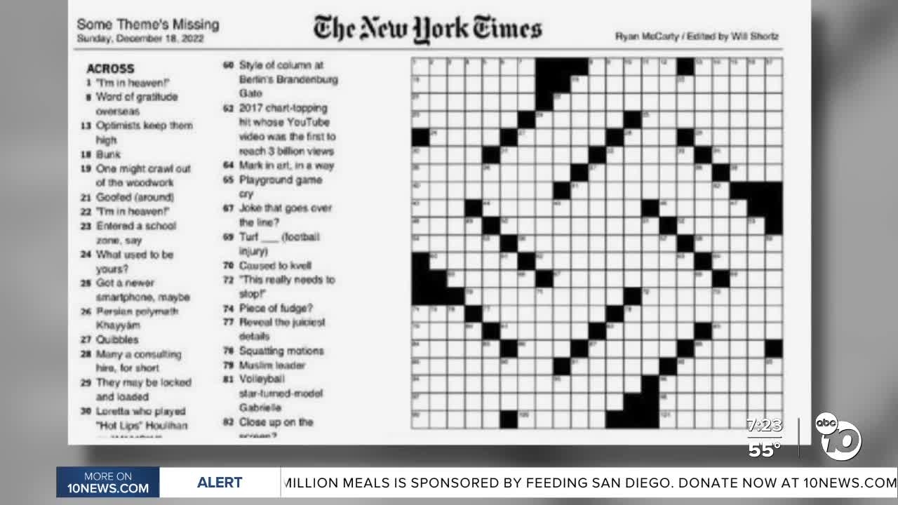 Answers To New York Times Crossword Puzzle Today New York Ti