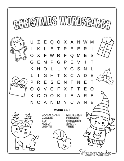 Best Free Printable Christmas Word Search Puzzles For Kids Artofit
