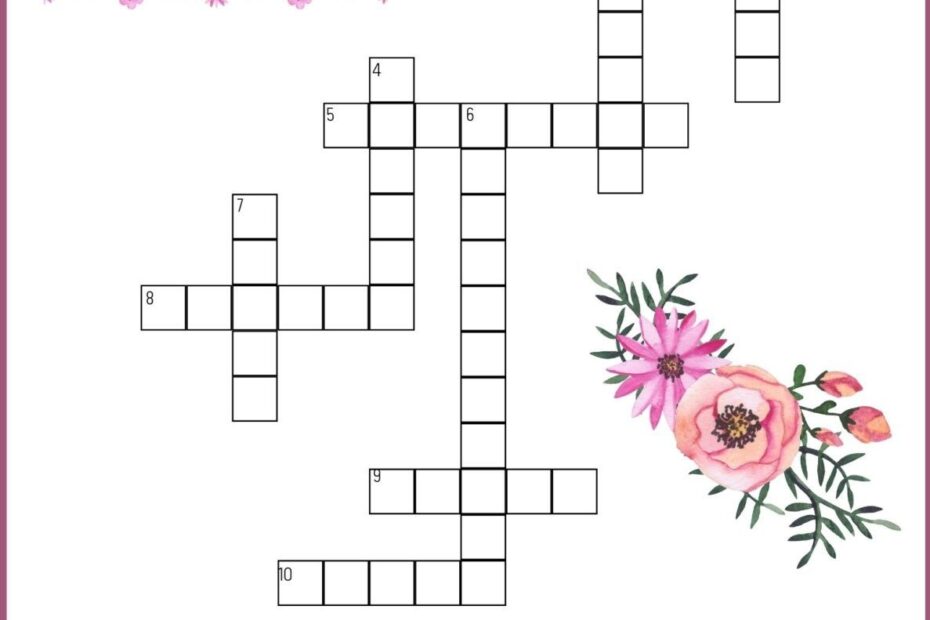 Bible Crossword Puzzle With Popular Quotes