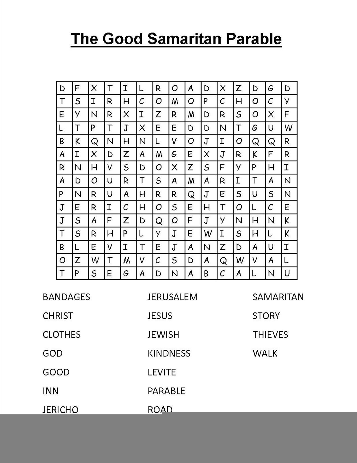 Bible Word Puzzles Printable Printable Calendars AT A GLANCE