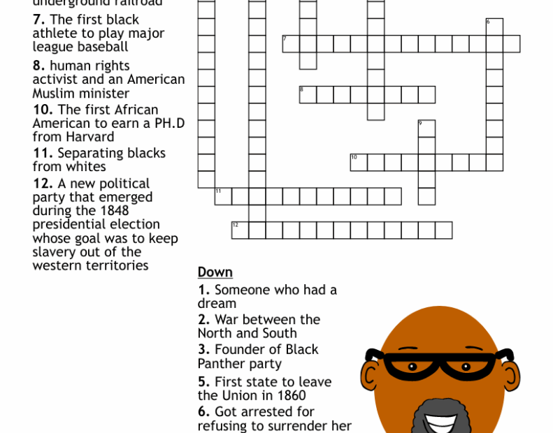Black History Crossword Puzzles Printable Free Crossword Puzzles