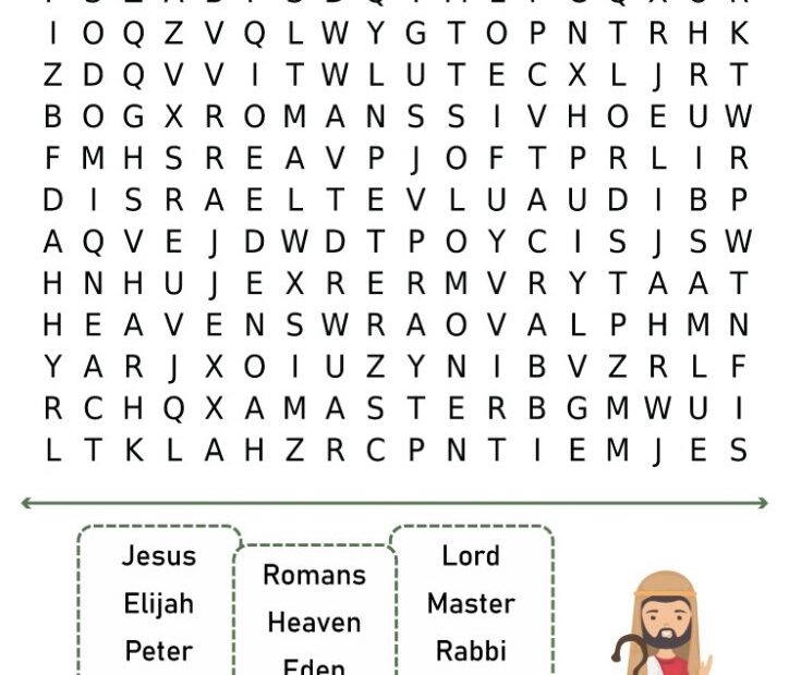 Christian Word Search Free Printable Word Search Maker