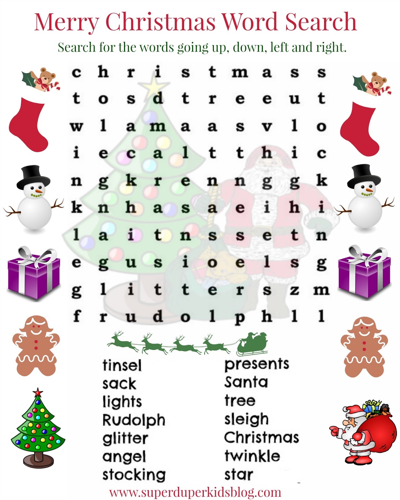 Christmas Word Search
