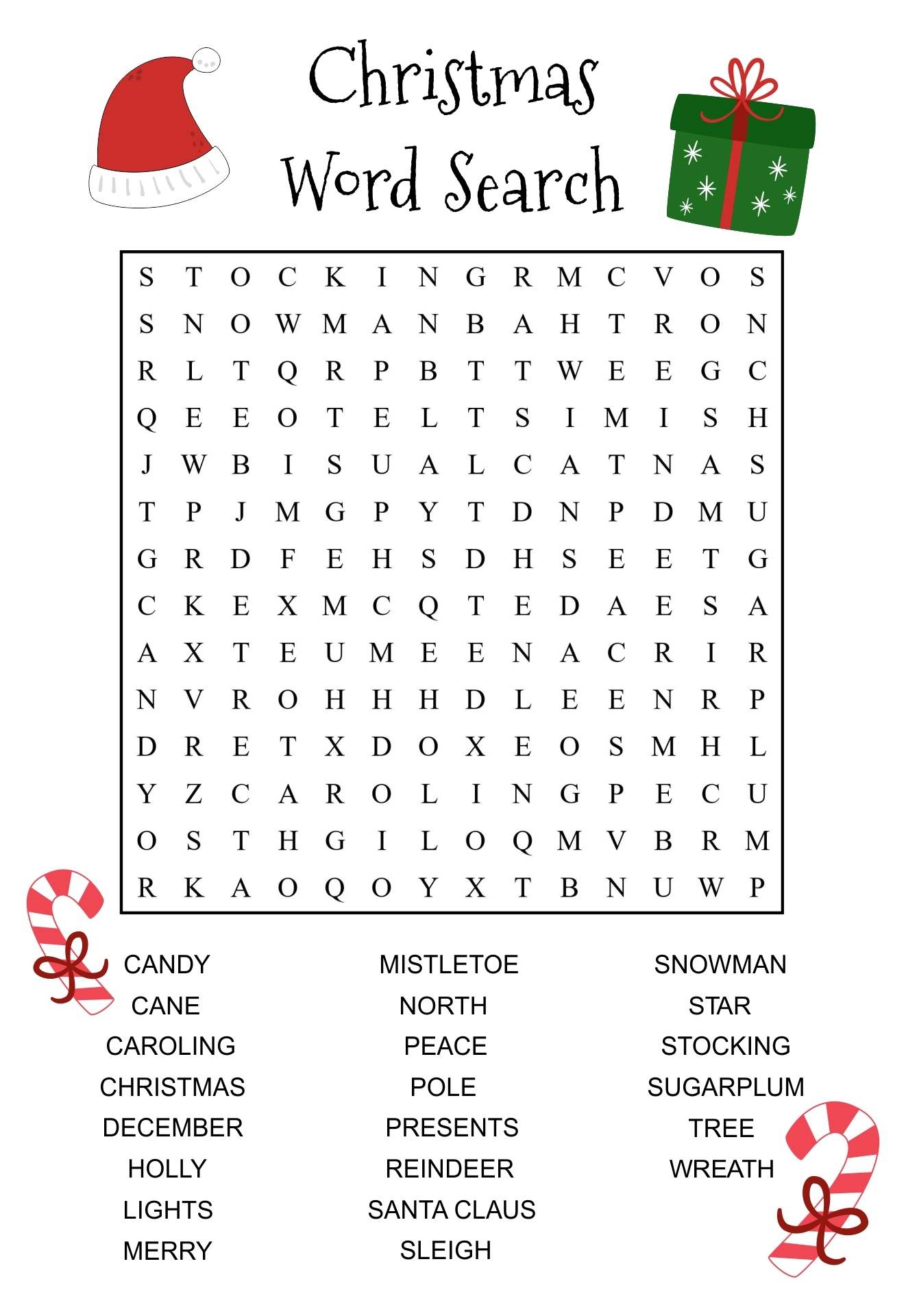Christmas Word Search Games Printable Word Search Maker