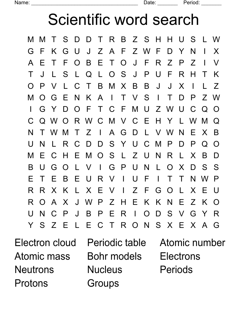Computer Science Word Search Printable Word Search Maker