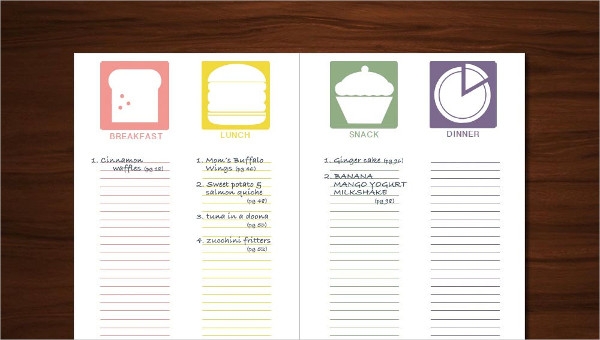 Cookbook Template Printable Free Full Page Recipe Templates For Word