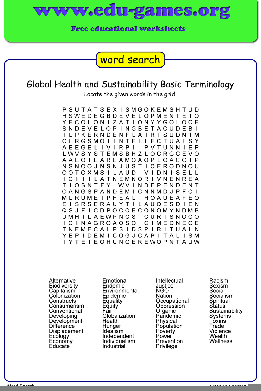Create A Printable Word Search Printable Word Searches