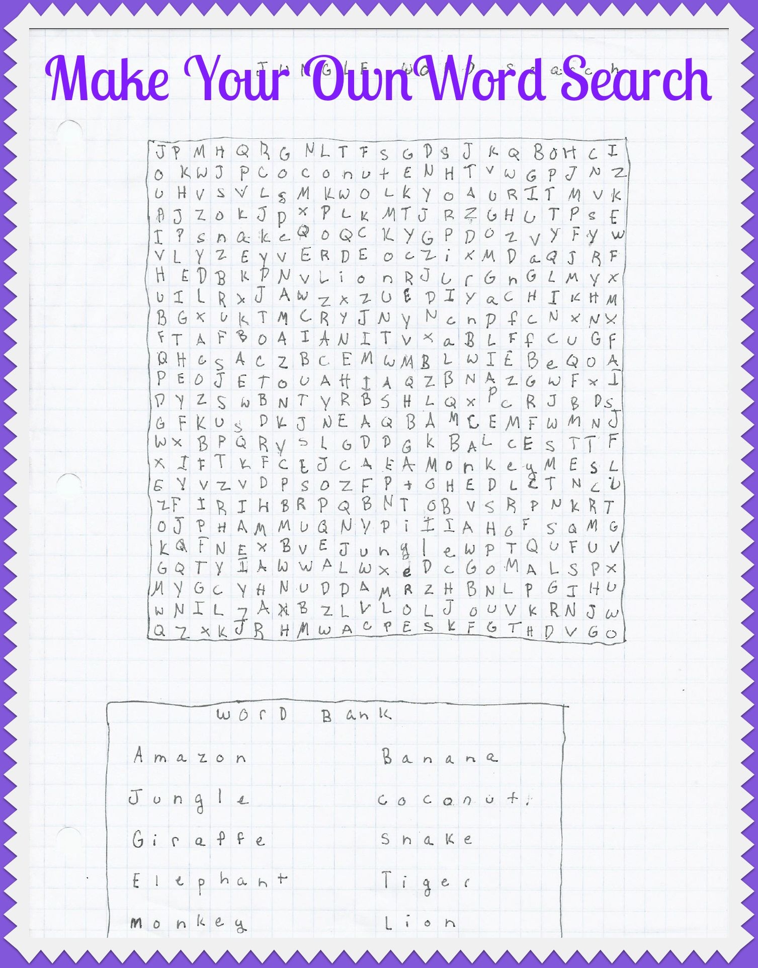 Create A Word Search Printable Masopdu