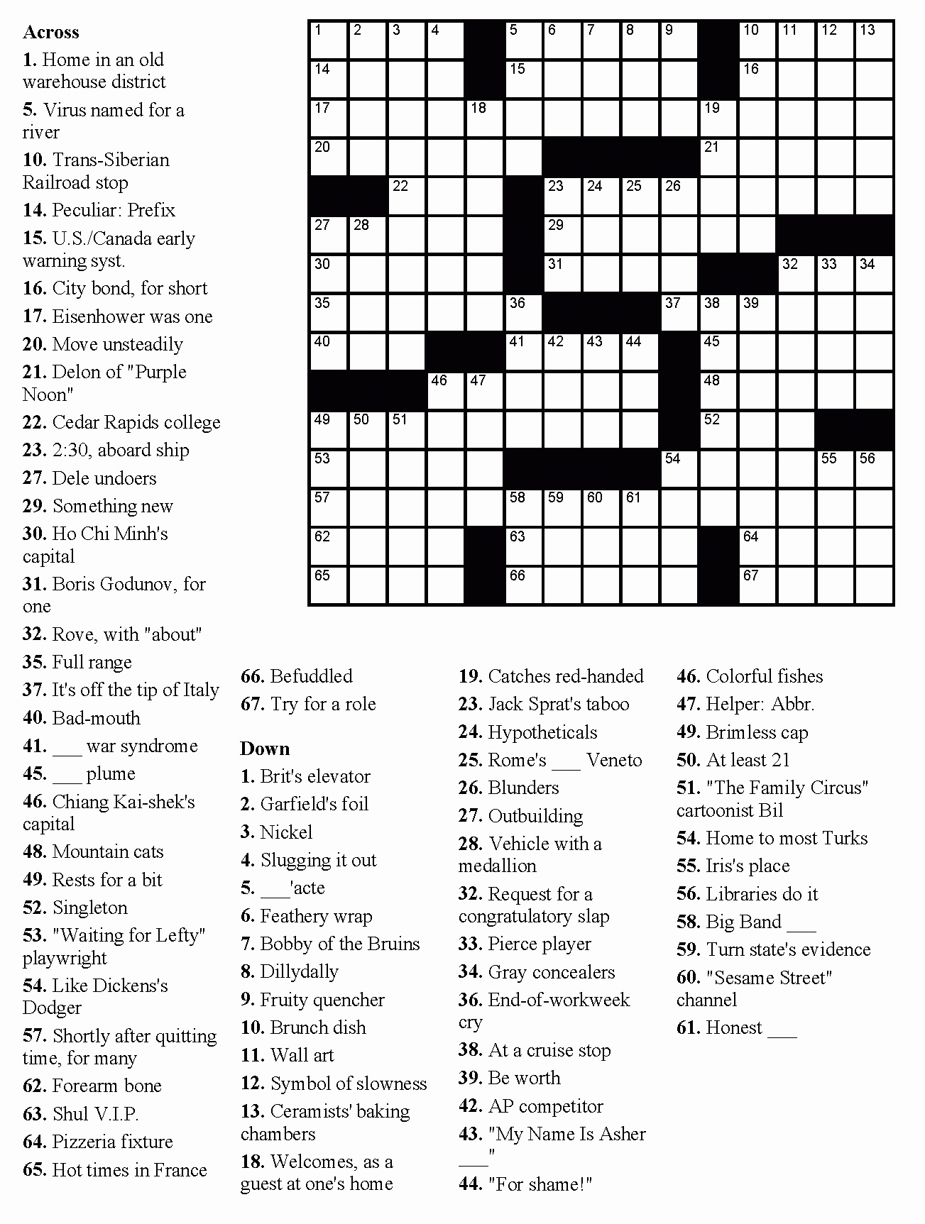 Crossword Puzzle Maker Free Printable Lopeztools