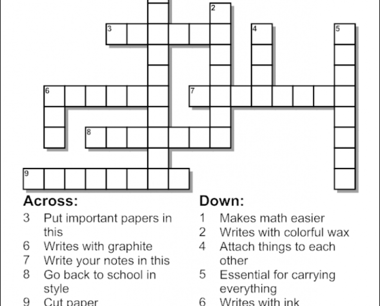 Crossword Puzzle Maker World Famous From The Teacher S Printable