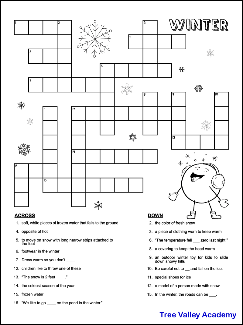 Crossword Puzzle Printable Pdf