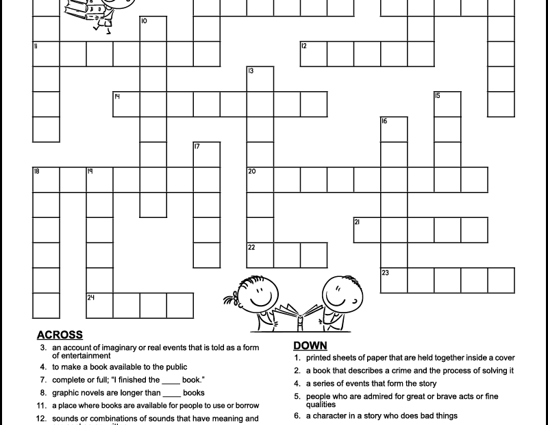 Crossword Puzzles For 4th Graders Printable Free Crossword Puzzles