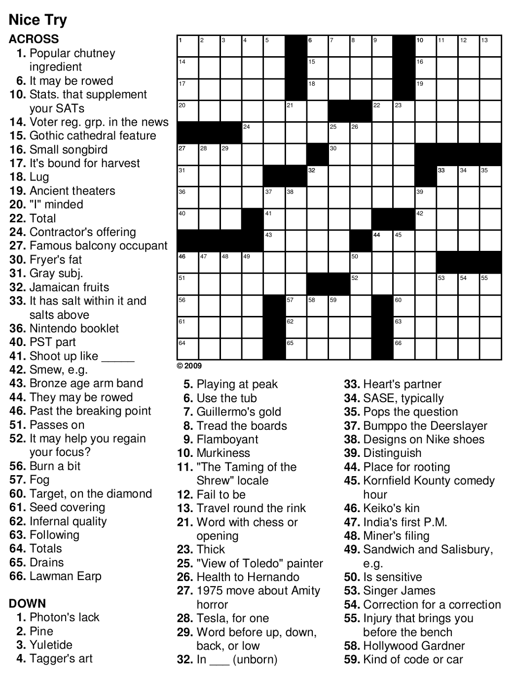 Crossword Puzzles Free And Printable Betty K Cole