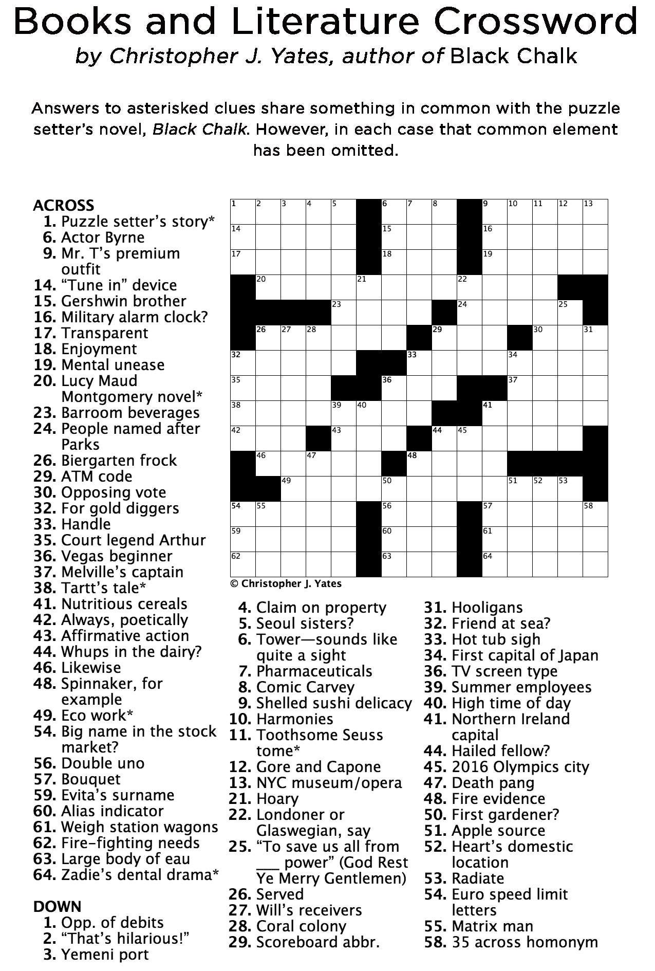 Crossword Puzzles Printables