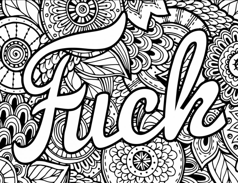 Curse Word Coloring Pages Printable At GetDrawings Free Download