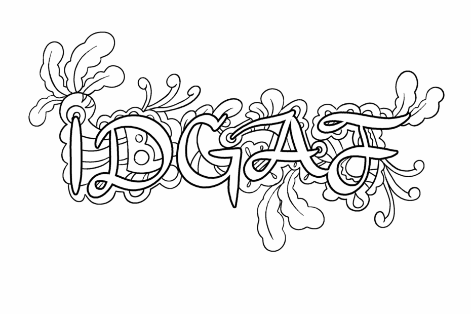Curse Word Coloring Pages Printable At GetDrawings Free Download