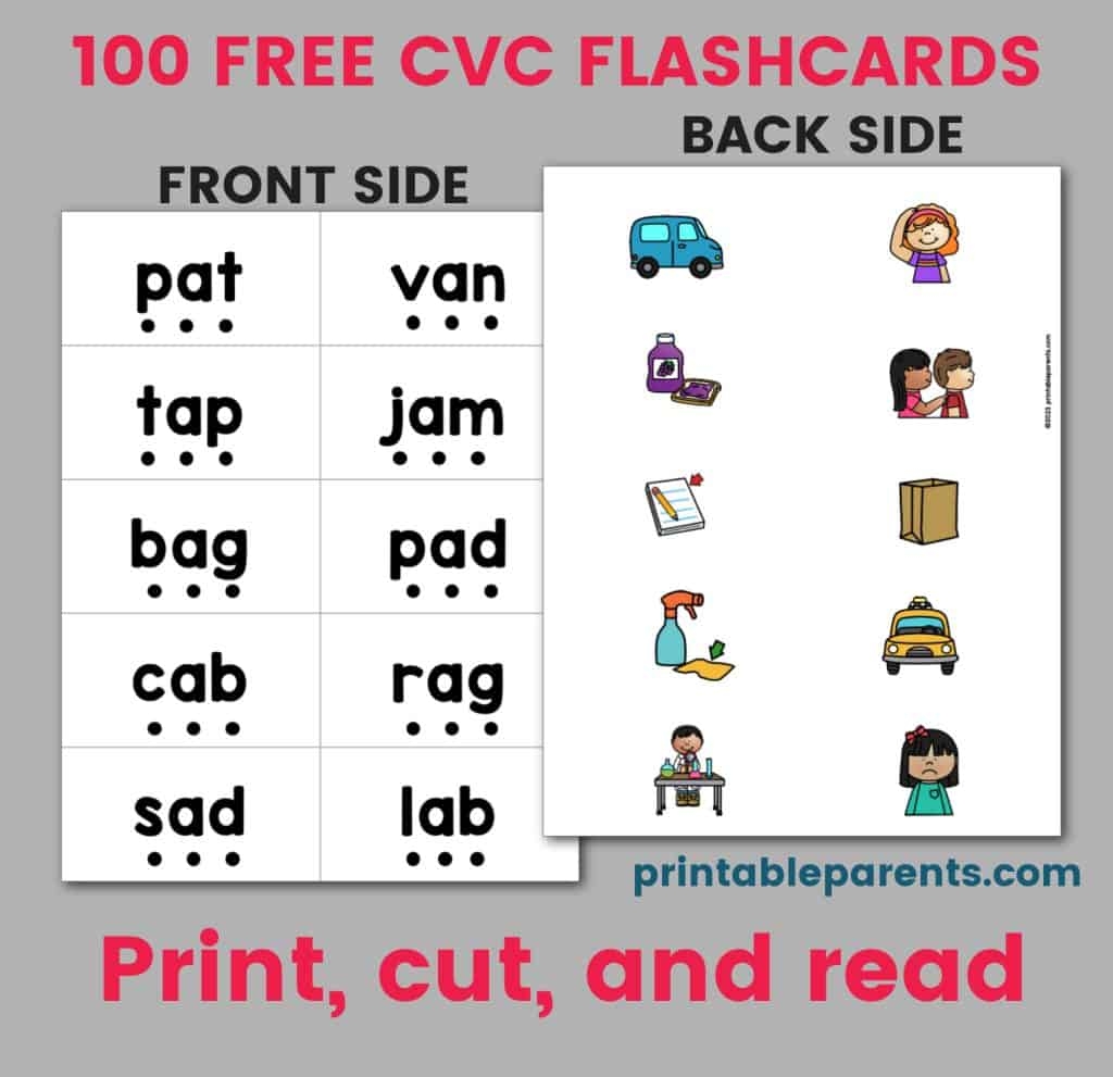 Cvc Flashcards Flashcards Cvc Words Cvc Bilarasa