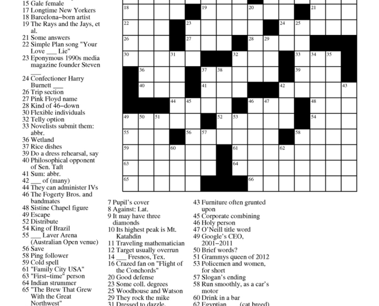 Dell Printable Crossword Puzzles Printable Crossword Puzzles Sally