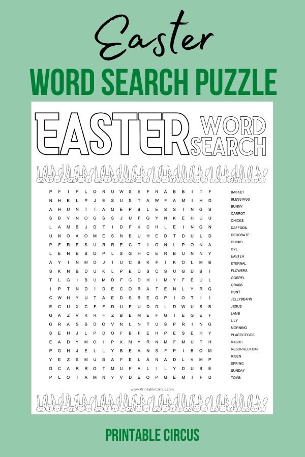 Easter Word Search Puzzles FREE Printable PDF Word Finds Printable 