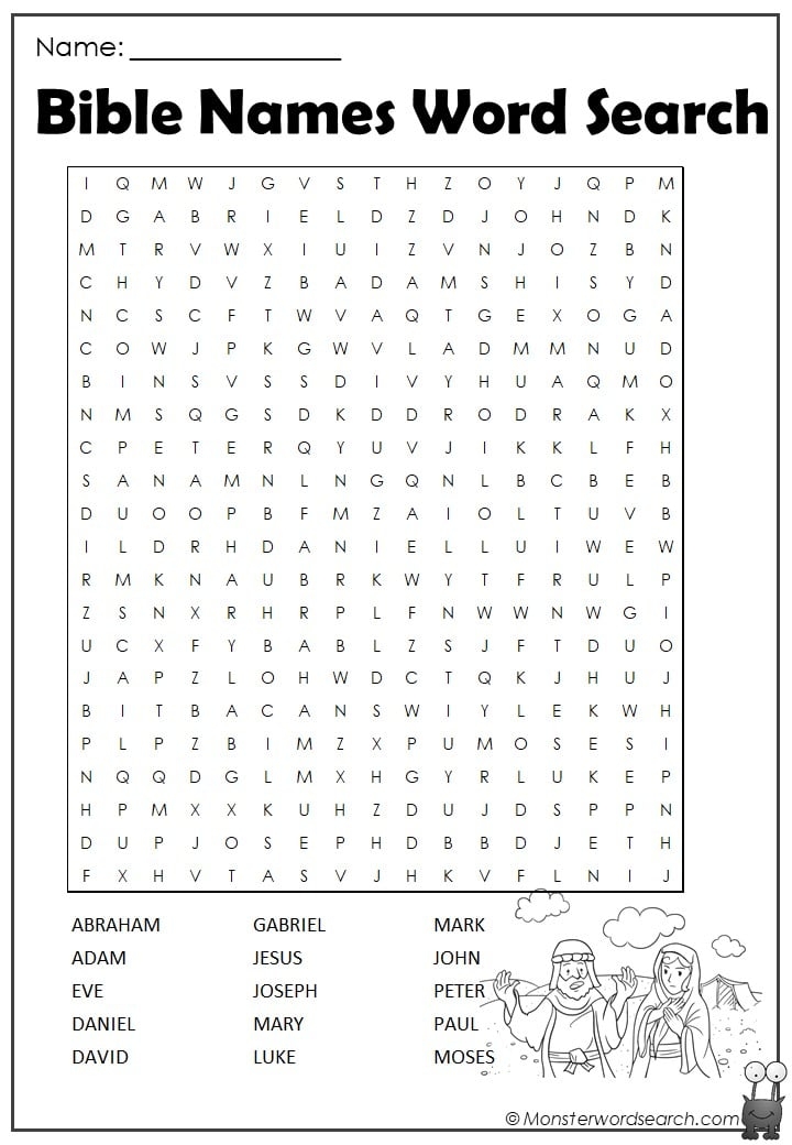 Easy Bible Word Search Printable Word Search Maker