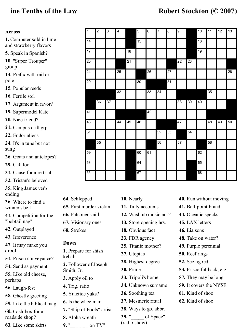 Easy Crossword Puzzles Printable Mary Crossword Puzzles