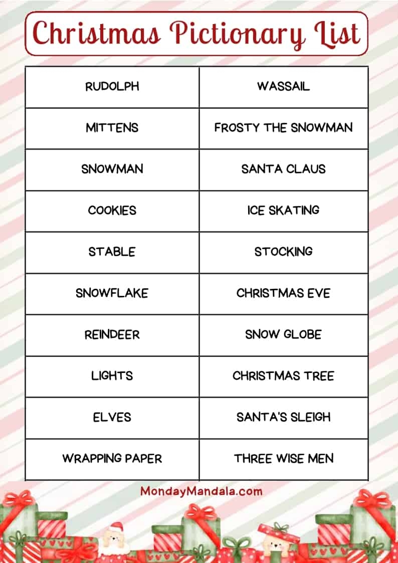 Easy Pictionary Words Infoupdate