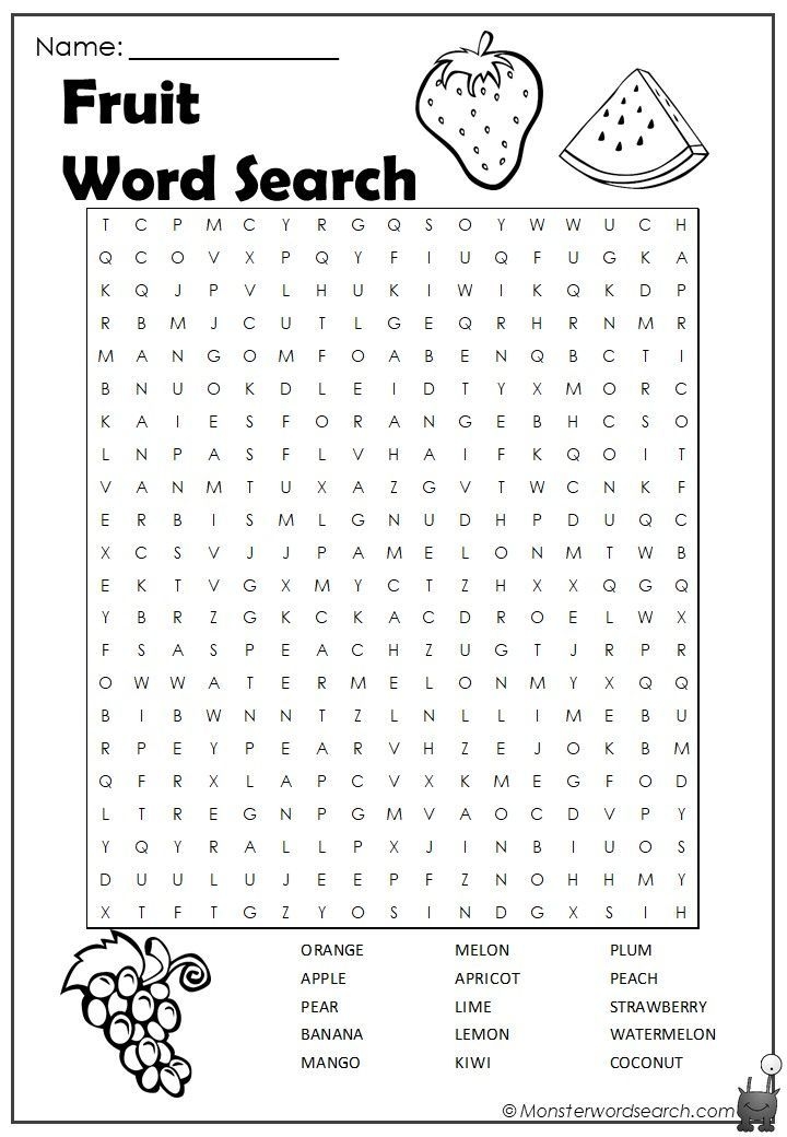 Easy Printable Word Search Puzzles