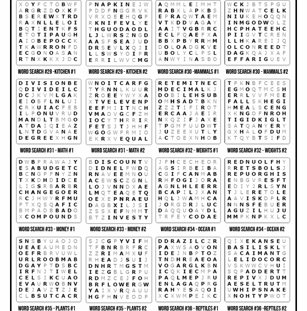Easy Word Printable Word Search Books Word Search Maker