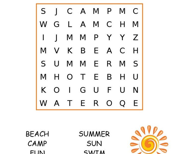 Easy Word Search Printable