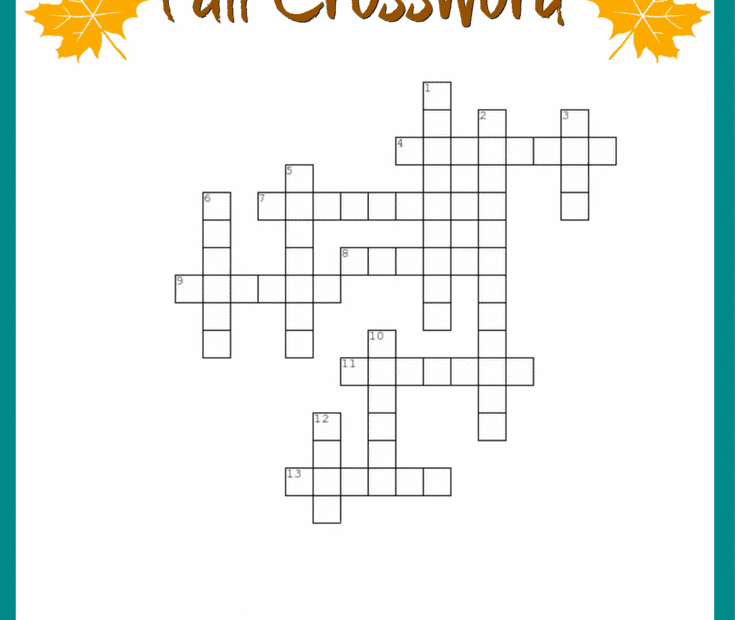 First Grade Crossword Puzzles Printable Printable Crossword Puzzles
