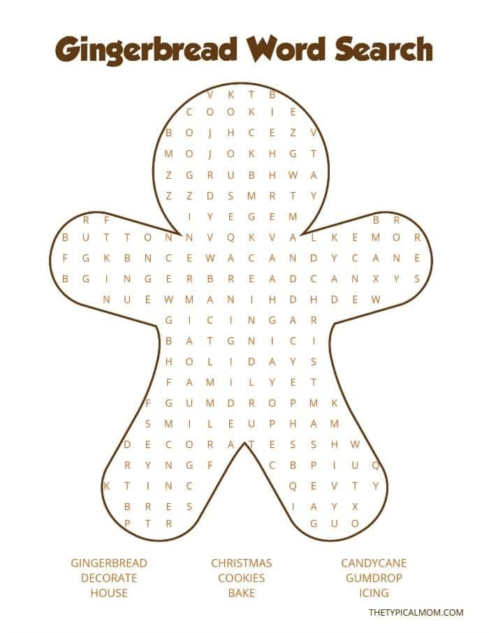 Free Christmas Word Search Printables Christmas Tree