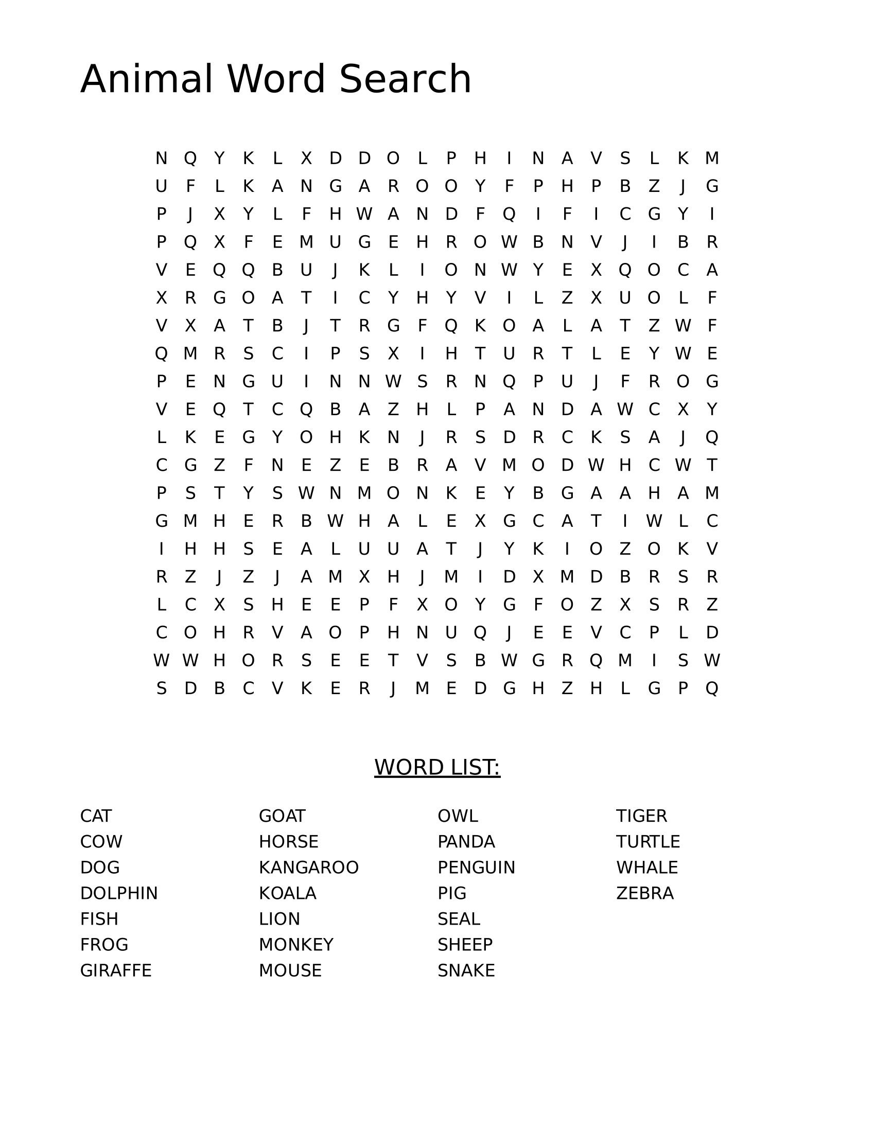 Free Create Your Own Word Search Printable