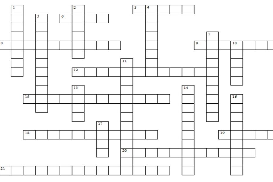 Free Crossword Puzzle Generator Printable Printable Crossword Puzzles