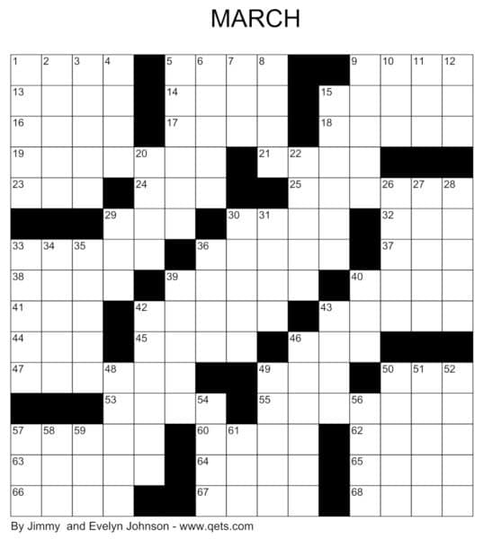 Free Daily Printable Crossword Puzzles PDF A Mind Sharpening Pastime 