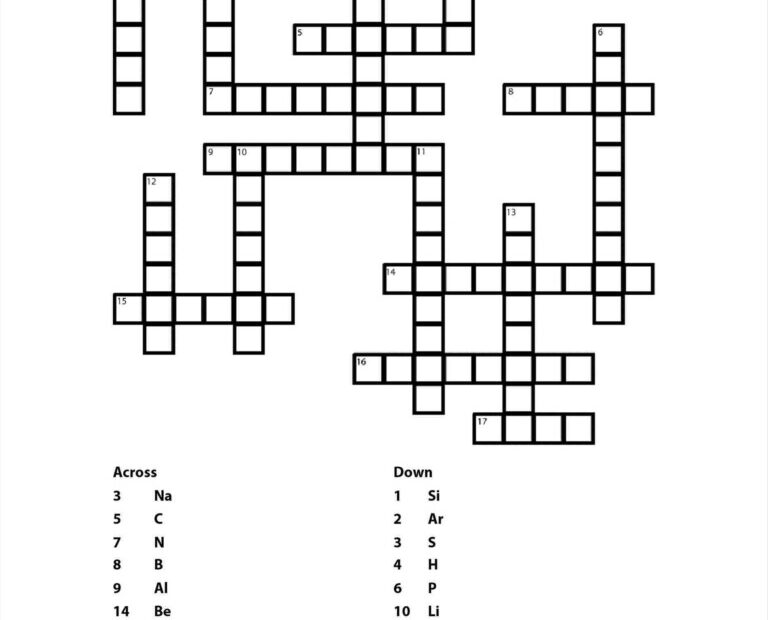 Free Easy Crossword Puzzle Maker Printable