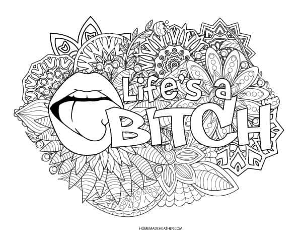 Free Printable Adult Coloring Pages Swear Words Free Printable Templates