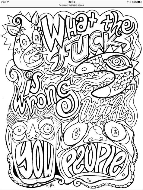 Free Printable Coloring Pages For Adults Only Swear Words At Mimialiana 