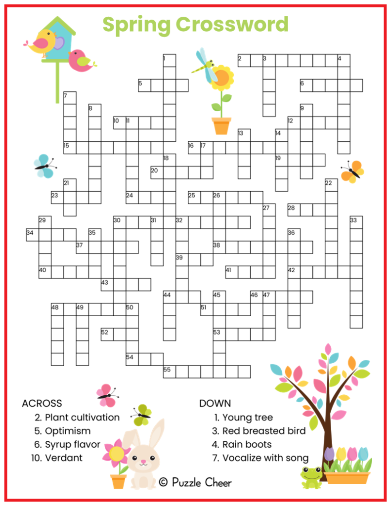 Free Printable Crossword Puzzle For Teensseniors Free Vrogue co