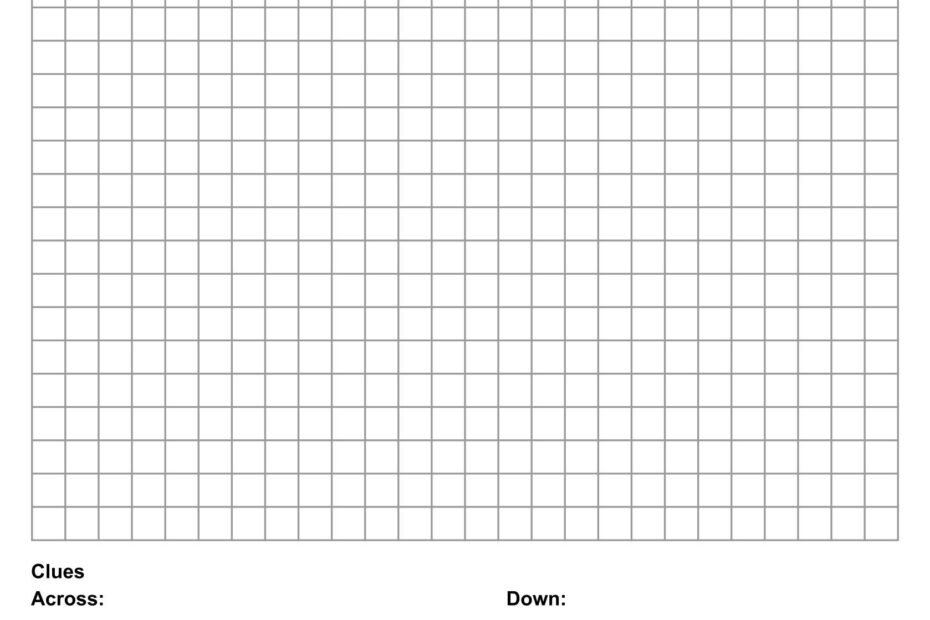 Free Printable Crossword Puzzle Generator Download Free Printable